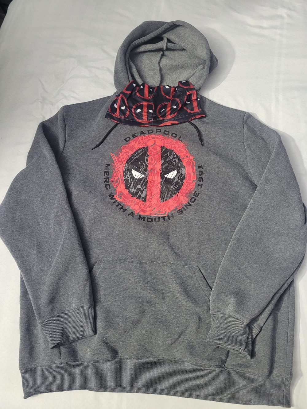 Marvel Deadpool Grey Hoodie